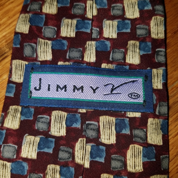 Men's 100% Silk Tie Jimmy V 57"  💞 - Picture 3 of 8